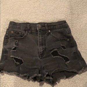 Double 0 black Aero cheeky shorts from AEROPOSTALE